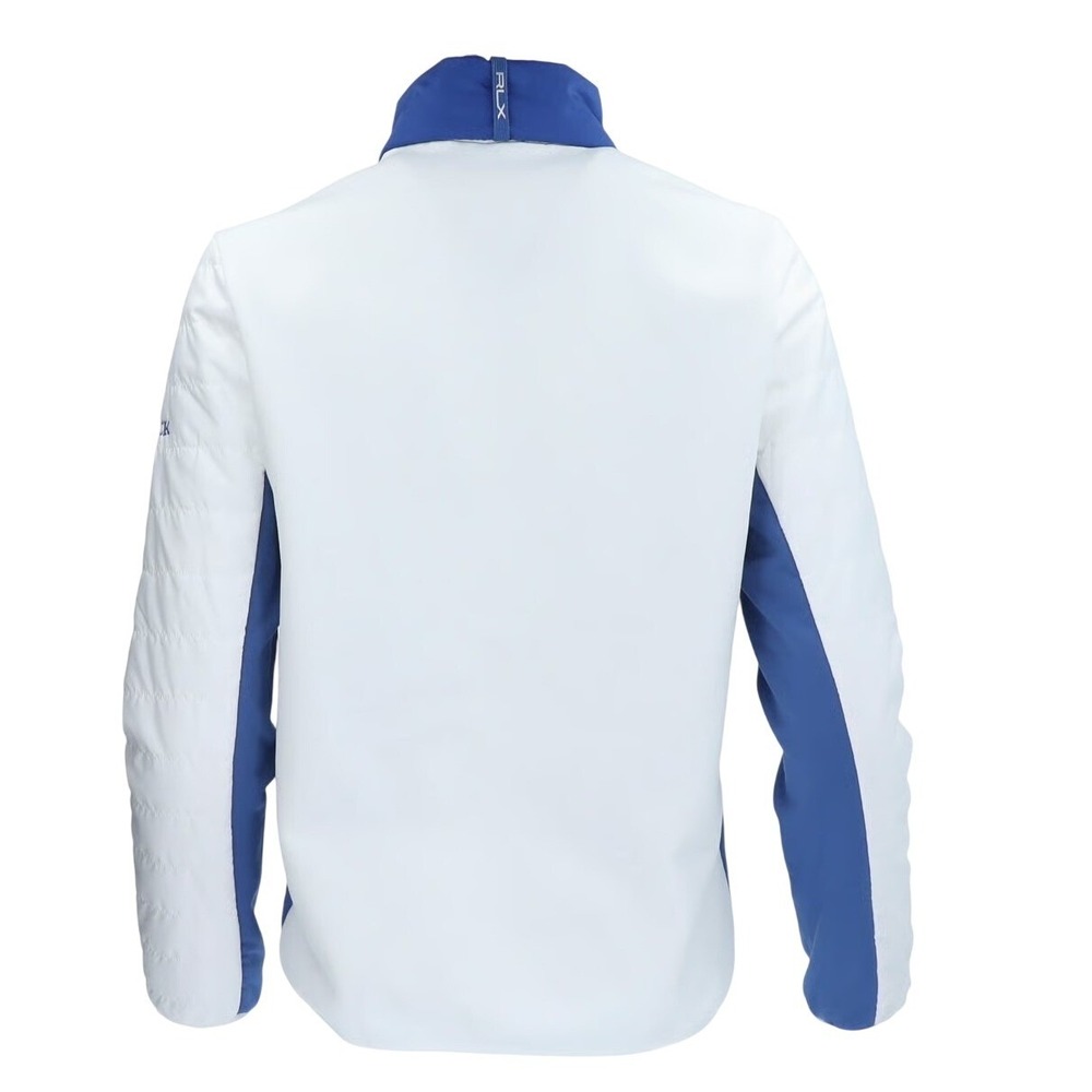 RLX Ralph Lauren Women's White Blue Golf Pullover Jacket Quarter Zip NWT - Picture 10 of 16
